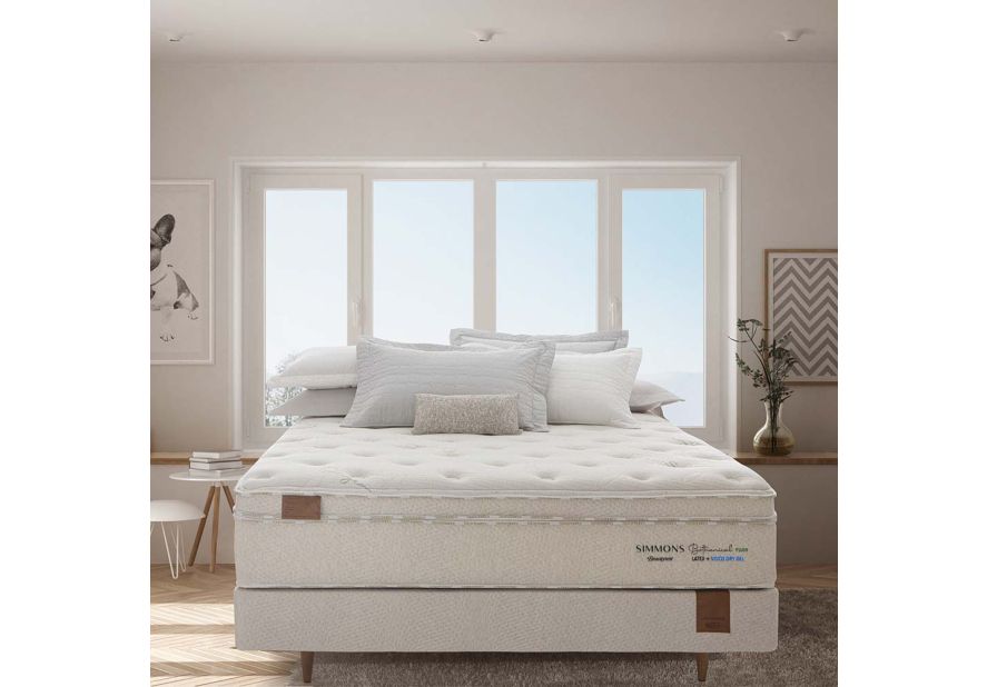 COLCHAO SIMMONS BAMBOO BOTHANICAL PLUSH - Imagem 9